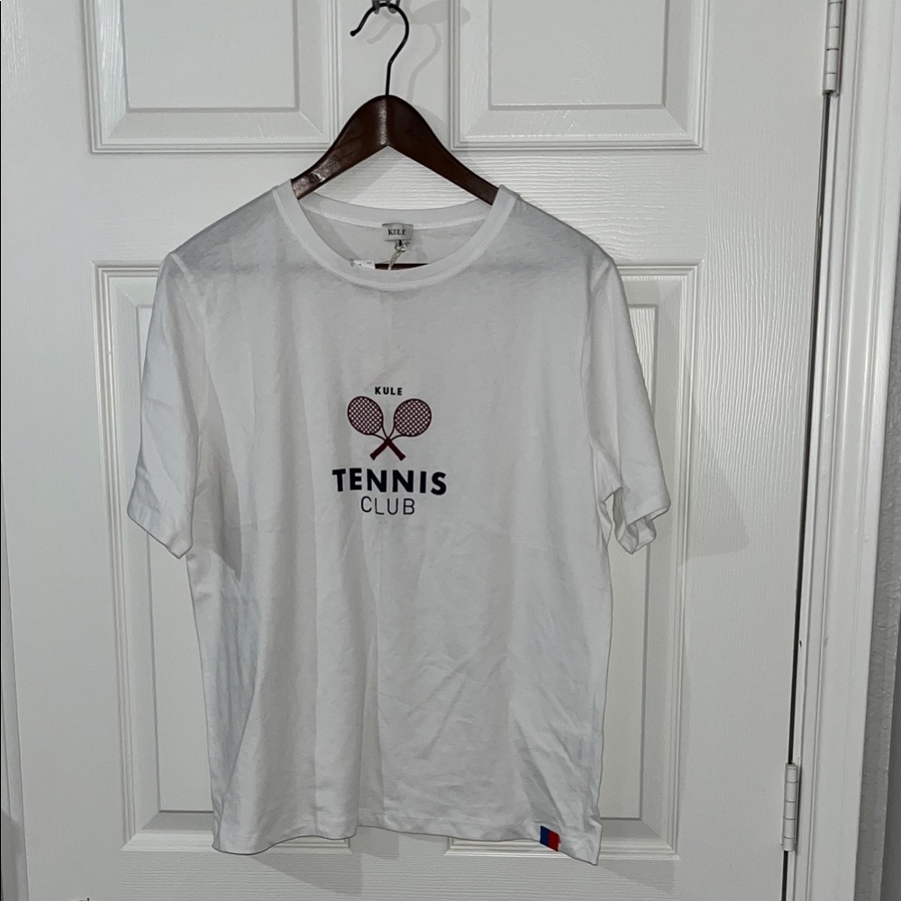 KULE White Tennis Graphic Tee